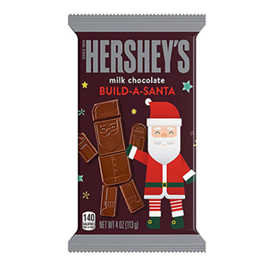 Free HERSHEY’S Build-A-Santa Bar