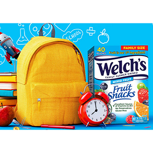 Free Welch’s Fruit Snacks Backpack